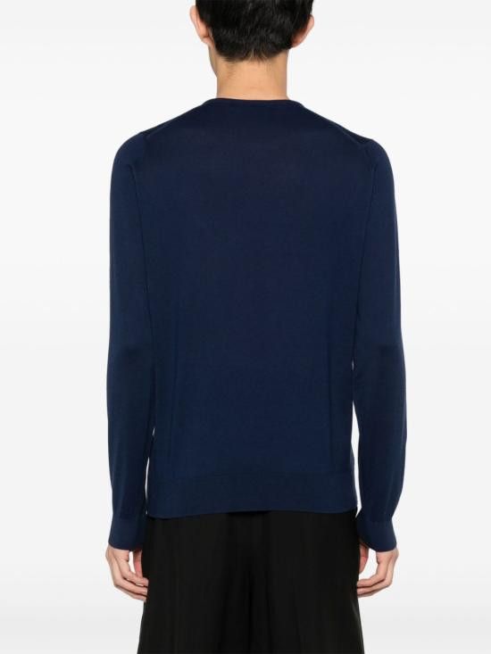 John Smedley JOHN SMEDLEY Men Sweater HATFIELD FRENCHNAVY Blue Size US L / EU 52-54 / 3 - 2 Thumbnail