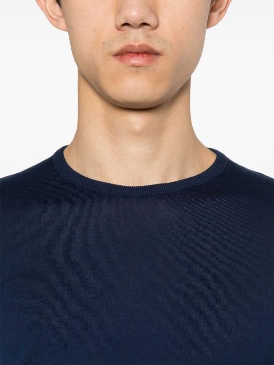 John Smedley JOHN SMEDLEY Men Sweater HATFIELD FRENCHNAVY Blue Size US M / EU 48-50 / 2 - 3 Thumbnail