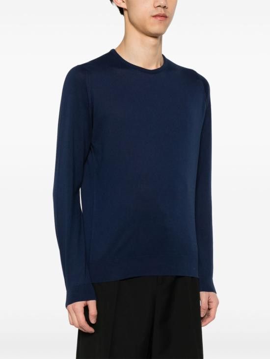 John Smedley JOHN SMEDLEY Men Sweater HATFIELD FRENCHNAVY Blue Size US M / EU 48-50 / 2 - 4 Thumbnail