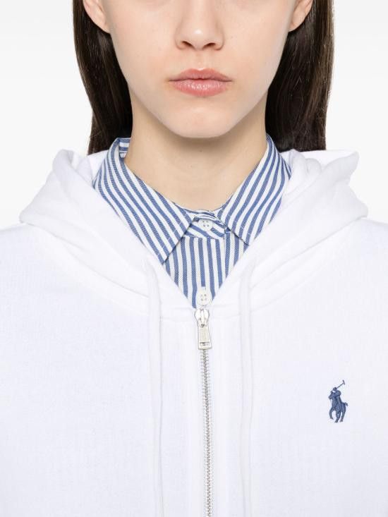Polo Ralph Lauren POLO RALPH LAUREN Women Hoodies 211 935584 008 White Size S / US 4 / IT 40 - 3 Thumbnail