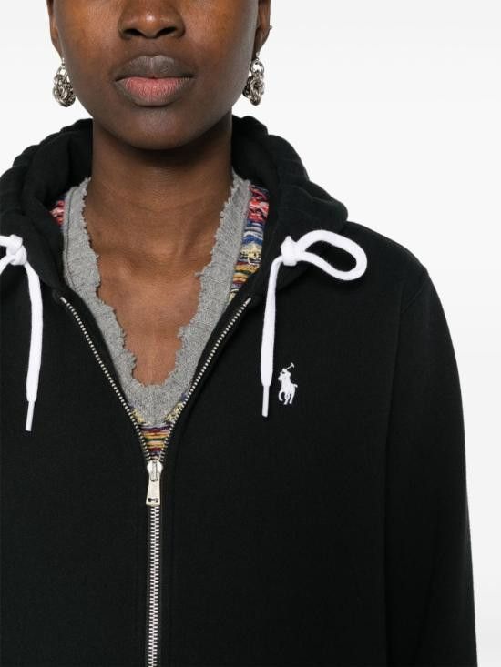 Polo Ralph Lauren POLO RALPH LAUREN Women Hoodies 211 943008 003 Black Size L / US 10 / IT 46 - 5 Thumbnail
