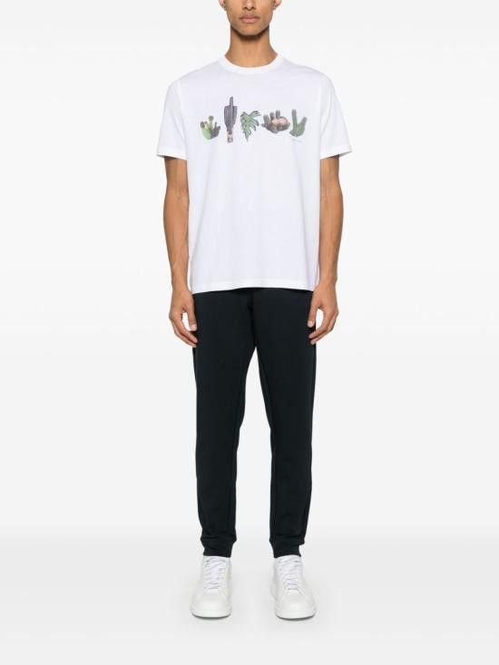 Paul Smith PAUL SMITH Men T-Shirts M2R011R PP507501 White Size US M / EU 48-50 / 2 - 2 Thumbnail