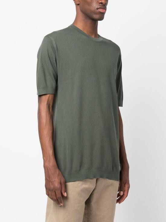 John Smedley JOHN SMEDLEY Men T-Shirts PARK PALM Green Size US L / EU 52-54 / 3 - 2 Thumbnail