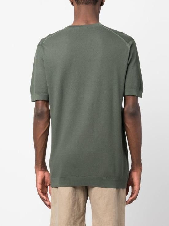 John Smedley JOHN SMEDLEY Men T-Shirts PARK PALM Green Size US XL / EU 56 / 4 - 4 Thumbnail