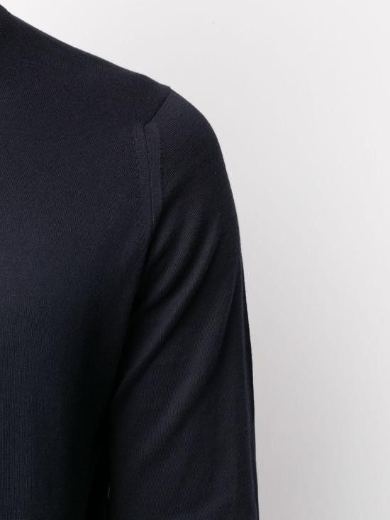 John Smedley JOHN SMEDLEY Men Sweater HATFIELD NAVY Blue Size US XL / EU 56 / 4 - 2 Thumbnail