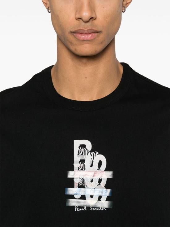 Paul Smith PAUL SMITH Men T-Shirts M2R220X PP512179 Black Size US L / EU 52-54 / 3 - 2 Thumbnail