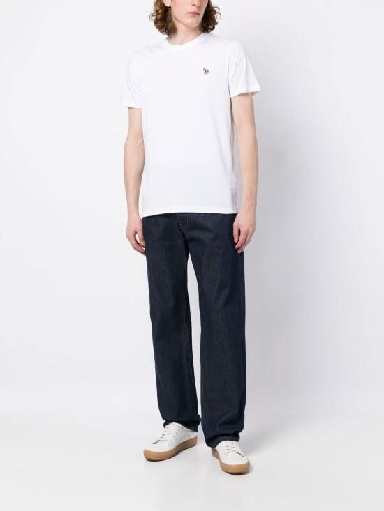 Paul Smith PAUL SMITH Men T-Shirts M2R010R KZEBRA01 White Size US XXL / EU 58 / 5 - 3 Thumbnail