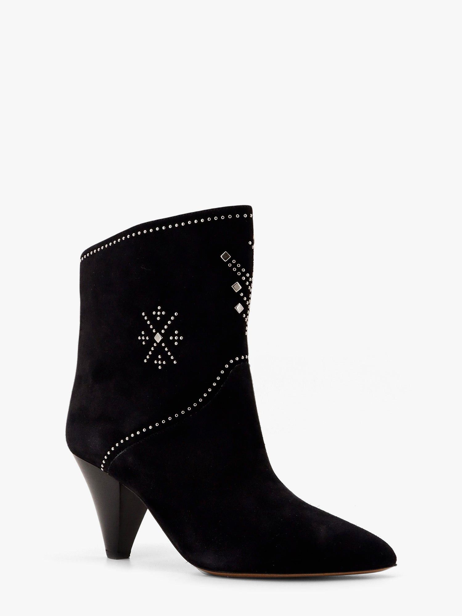 ロングブーツ ISABEL MARANT Loline suede ankle boots with micro studs ISABEL MARANT Loline studded suede ankle boots | NET-A-PORTER