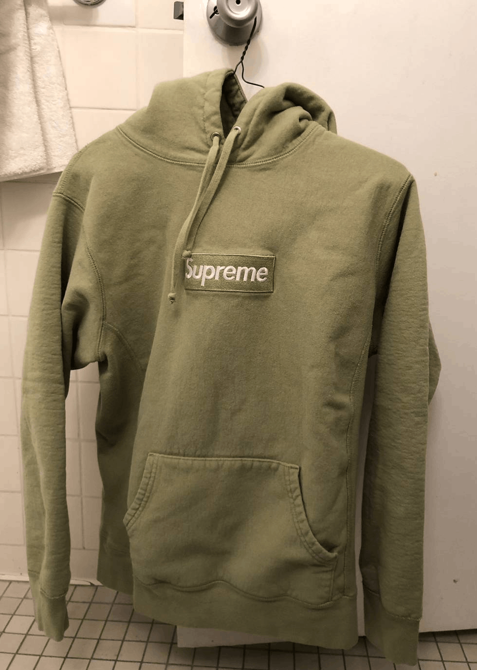 Supreme Supreme FW16 Sage Green Box Logo (Bogo) Hoodie Medium | Grailed