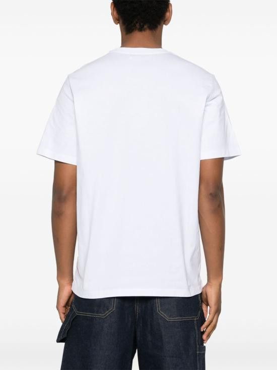 MSGM MSGM Men T-Shirts 3840MM102 25700201 White Size US L / EU 52-54 / 3 - 3 Thumbnail