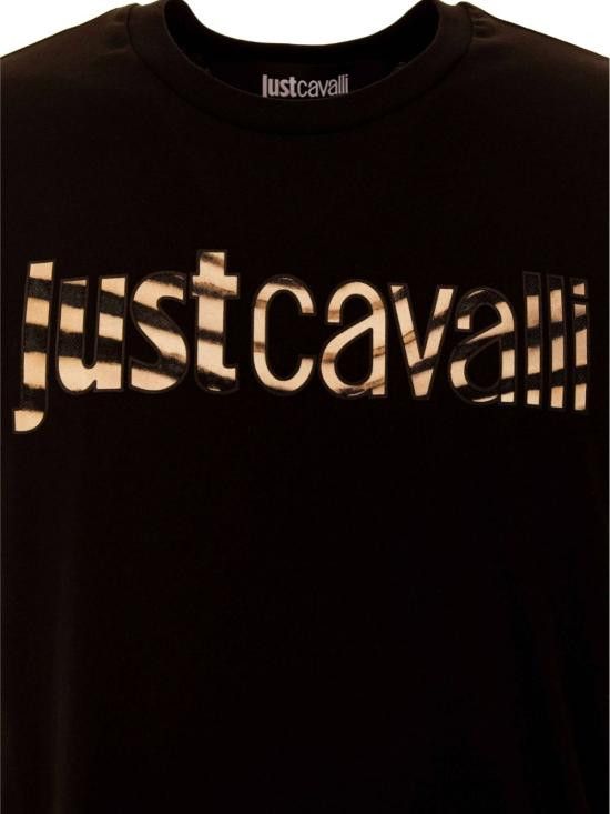 Just Cavalli JUST CAVALLI Men T-Shirts 78OAHE21 CJ110899 Black Size US XL / EU 56 / 4 - 2 Thumbnail