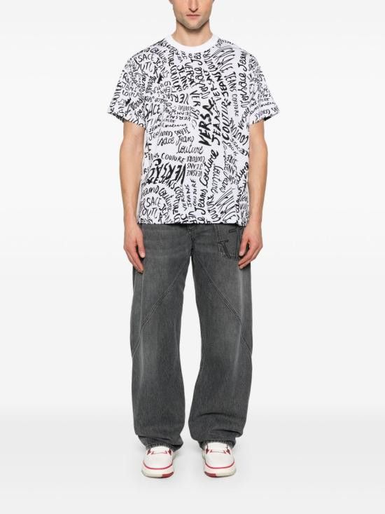 Versace VERSACE Men T-Shirts 78GAH6R0 JS440L02 White Size US M / EU 48-50 / 2 - 2 Thumbnail