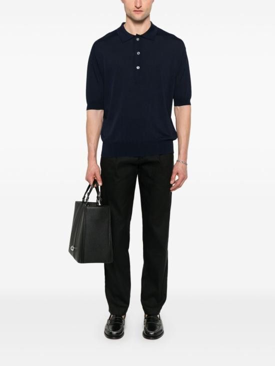 Lardini LARDINI Men T-Shirts ESLPMC96 ES64045850 Blue Size US S / EU 44-46 / 1 - 2 Thumbnail