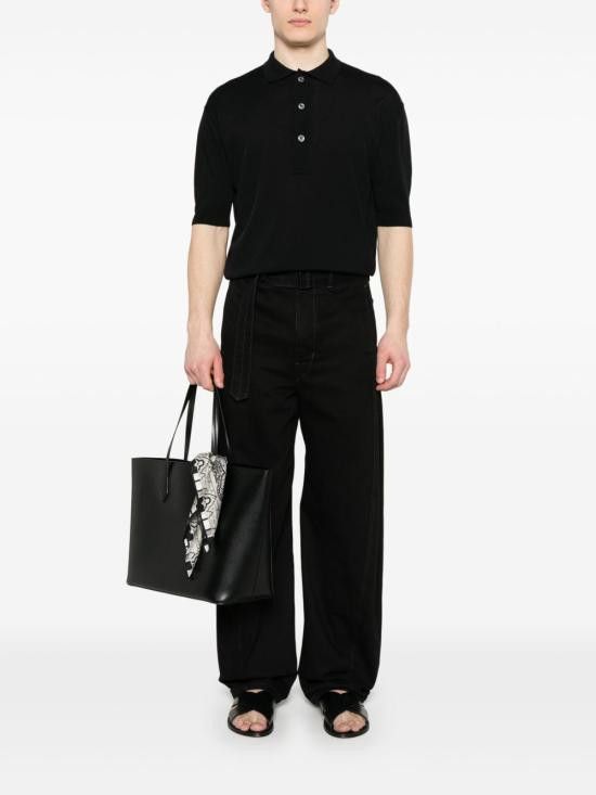 Lardini LARDINI Men T-Shirts ESLPMC96 ES64045999 Black Size US S / EU 44-46 / 1 - 2 Thumbnail
