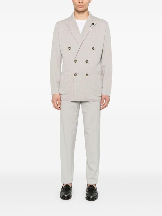 Lardini LARDINI Men Jacket ESLJM57 ES64005910 Beige Size US XL / EU 56 / 4 - 3 Thumbnail