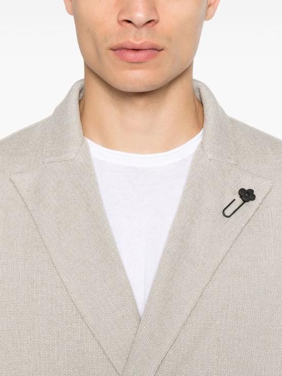 Lardini LARDINI Men Jacket ESLJM57 ES64005910 Beige Size US XL / EU 56 / 4 - 5 Thumbnail
