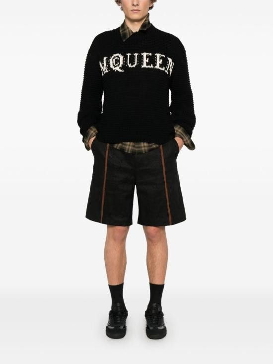 Alexander McQueen ALEXANDER MCQUEEN Men Sweater 829319 Q1BDL1080 Black Size US L / EU 52-54 / 3 - 3 Thumbnail