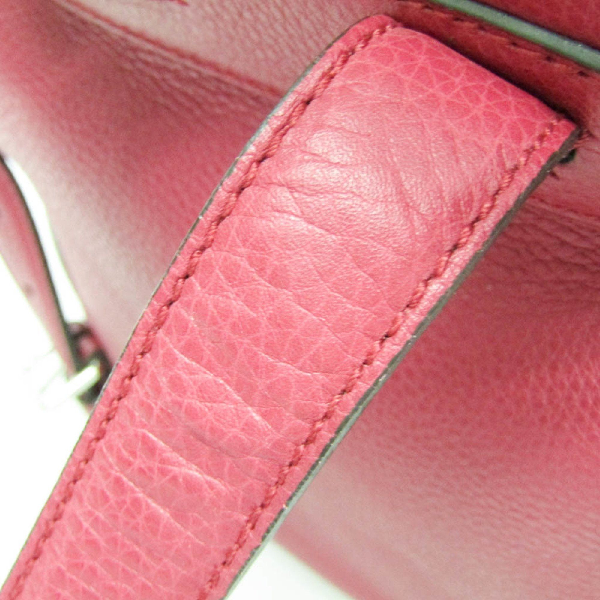 Gucci Gucci Bamboo 387149 Women's Leather,Bamboo Backpack Pink Red Size ONE SIZE - 10 Thumbnail