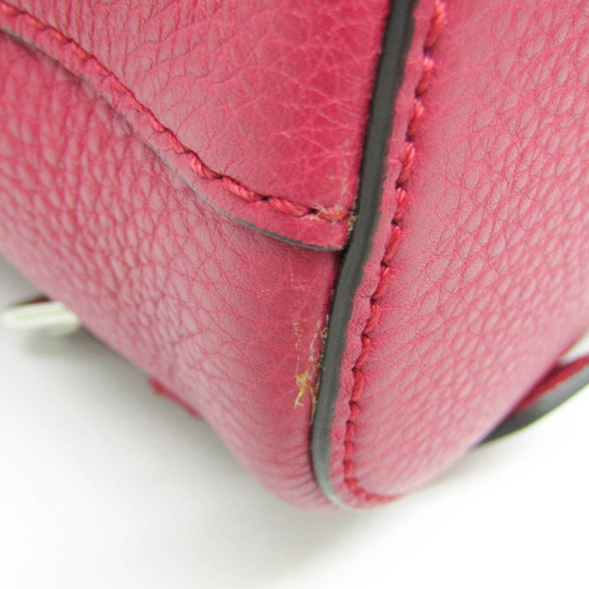 Gucci Gucci Bamboo 387149 Women's Leather,Bamboo Backpack Pink Red Size ONE SIZE - 6 Thumbnail