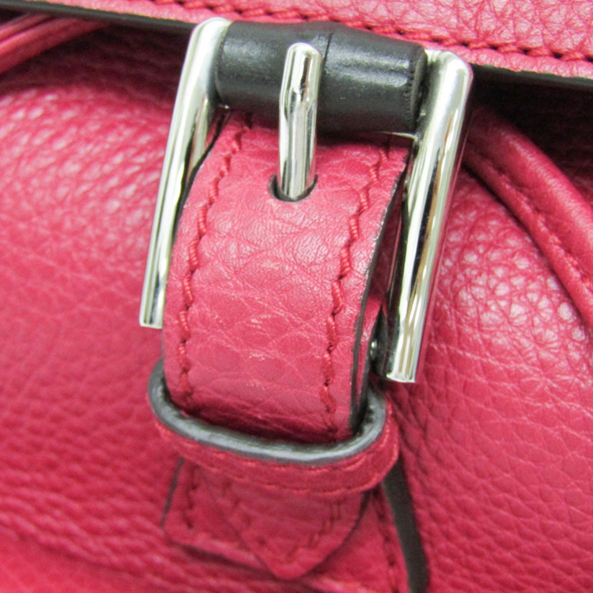 Gucci Gucci Bamboo 387149 Women's Leather,Bamboo Backpack Pink Red Size ONE SIZE - 9 Thumbnail