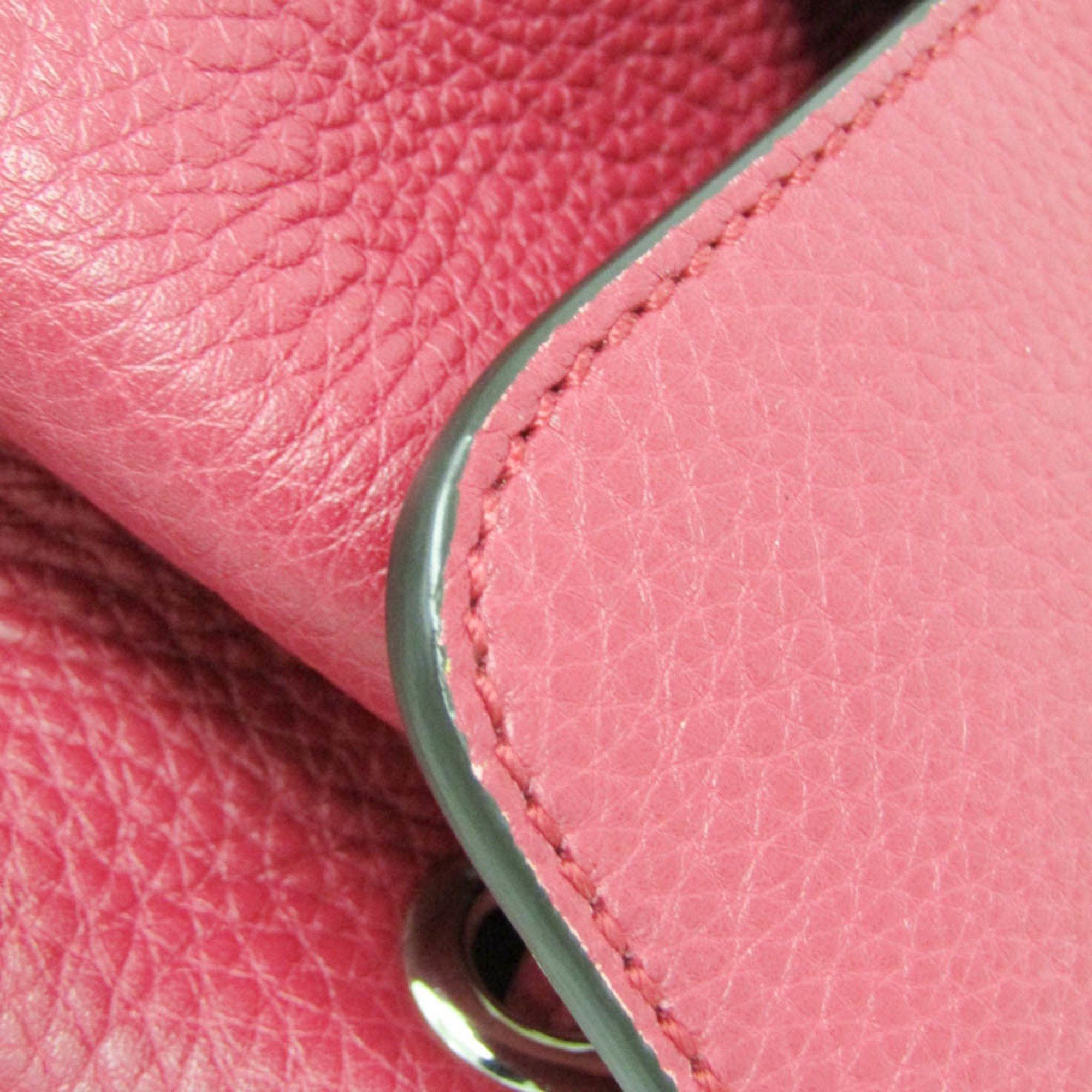 Gucci Gucci Bamboo 387149 Women's Leather,Bamboo Backpack Pink Red Size ONE SIZE - 8 Thumbnail