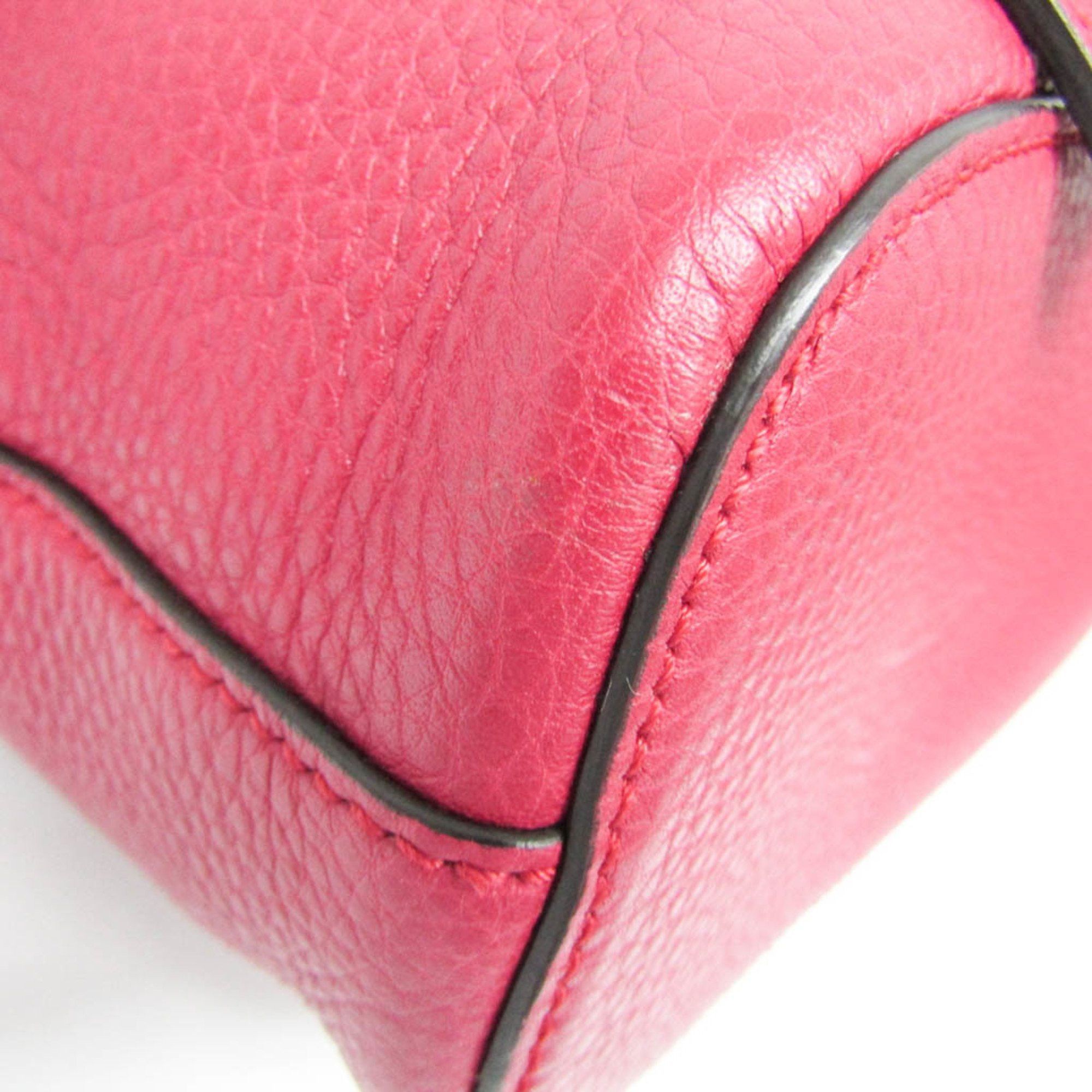 Gucci Gucci Bamboo 387149 Women's Leather,Bamboo Backpack Pink Red Size ONE SIZE - 5 Thumbnail