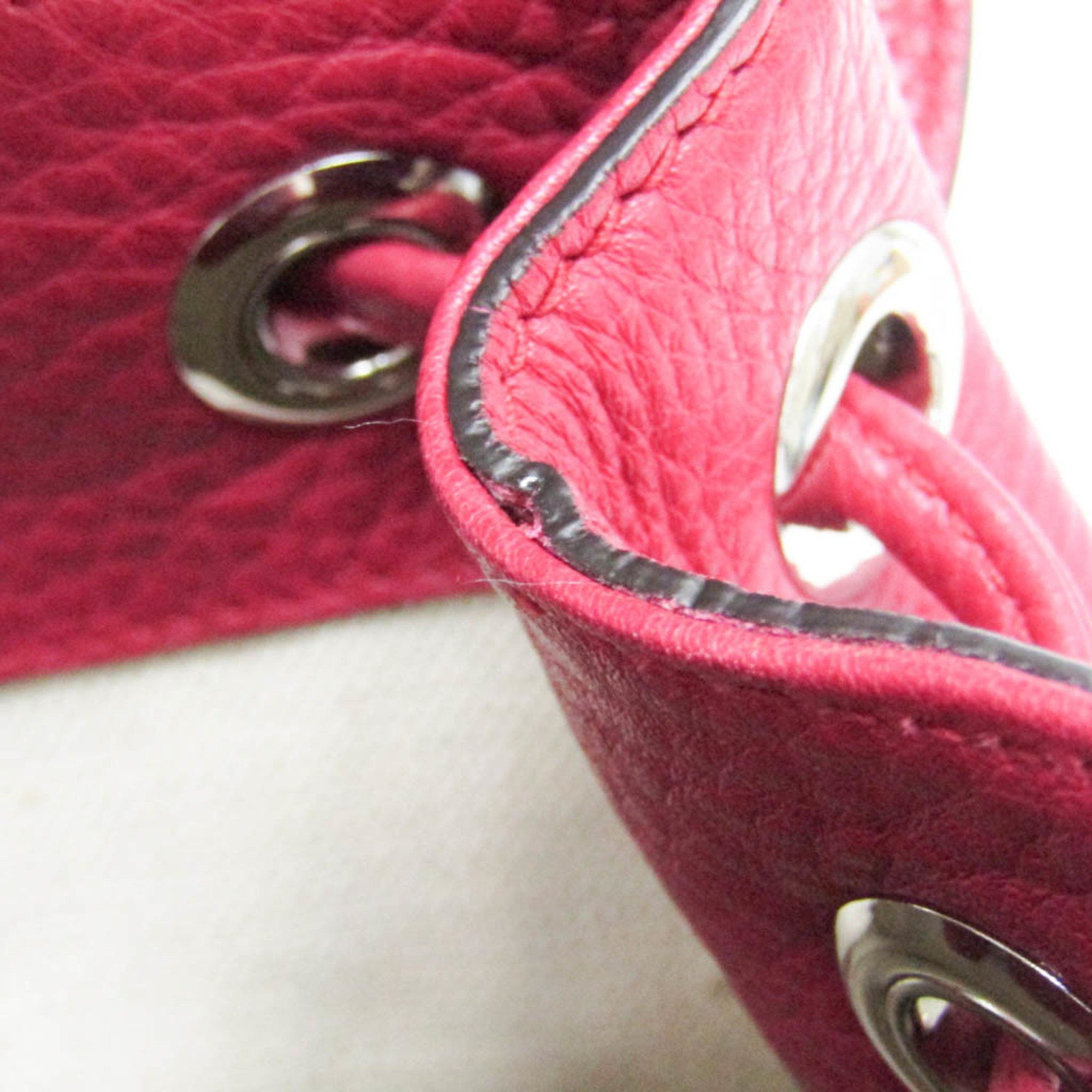 Gucci Gucci Bamboo 387149 Women's Leather,Bamboo Backpack Pink Red Size ONE SIZE - 13 Thumbnail