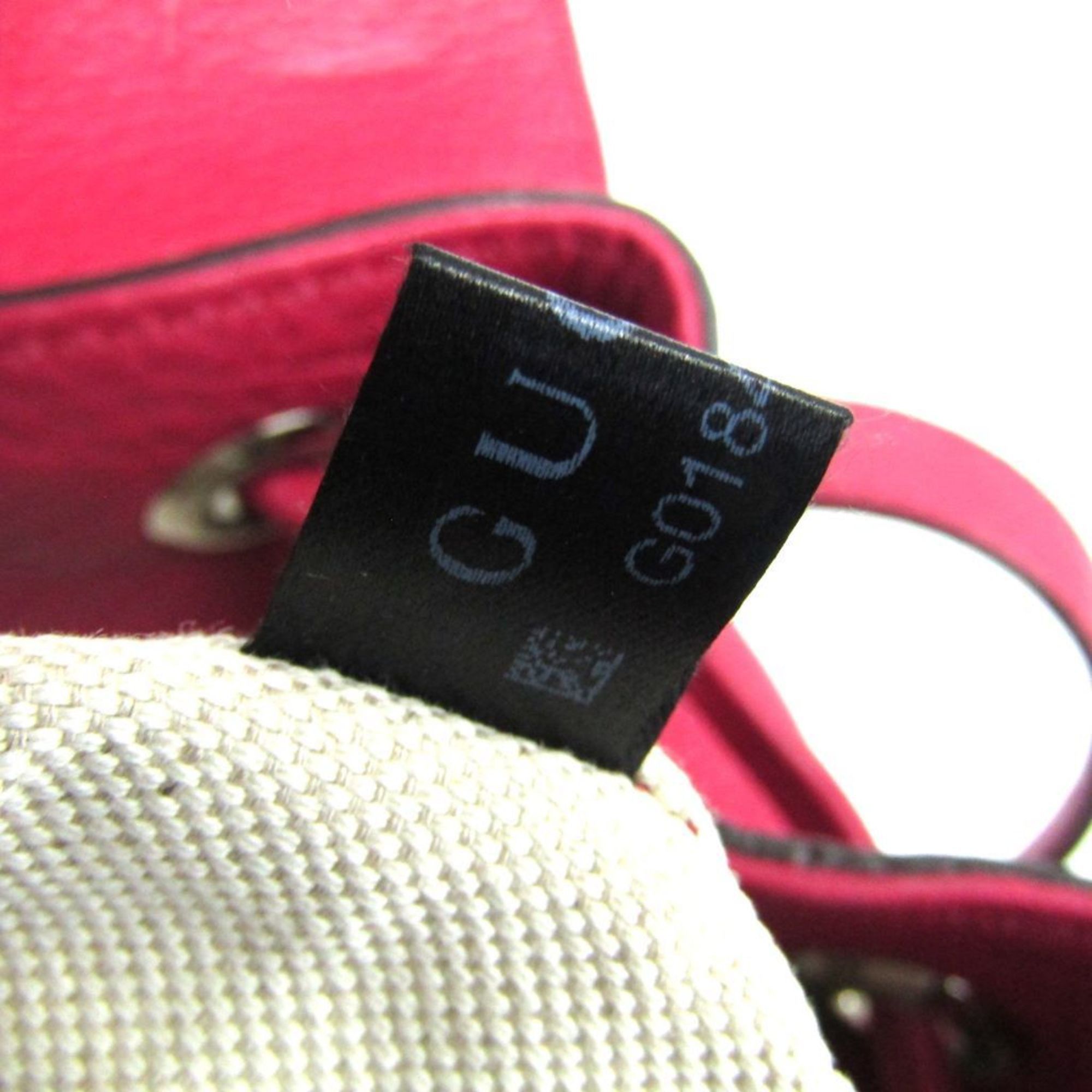 Gucci Gucci Bamboo 387149 Women's Leather,Bamboo Backpack Pink Red Size ONE SIZE - 18 Thumbnail