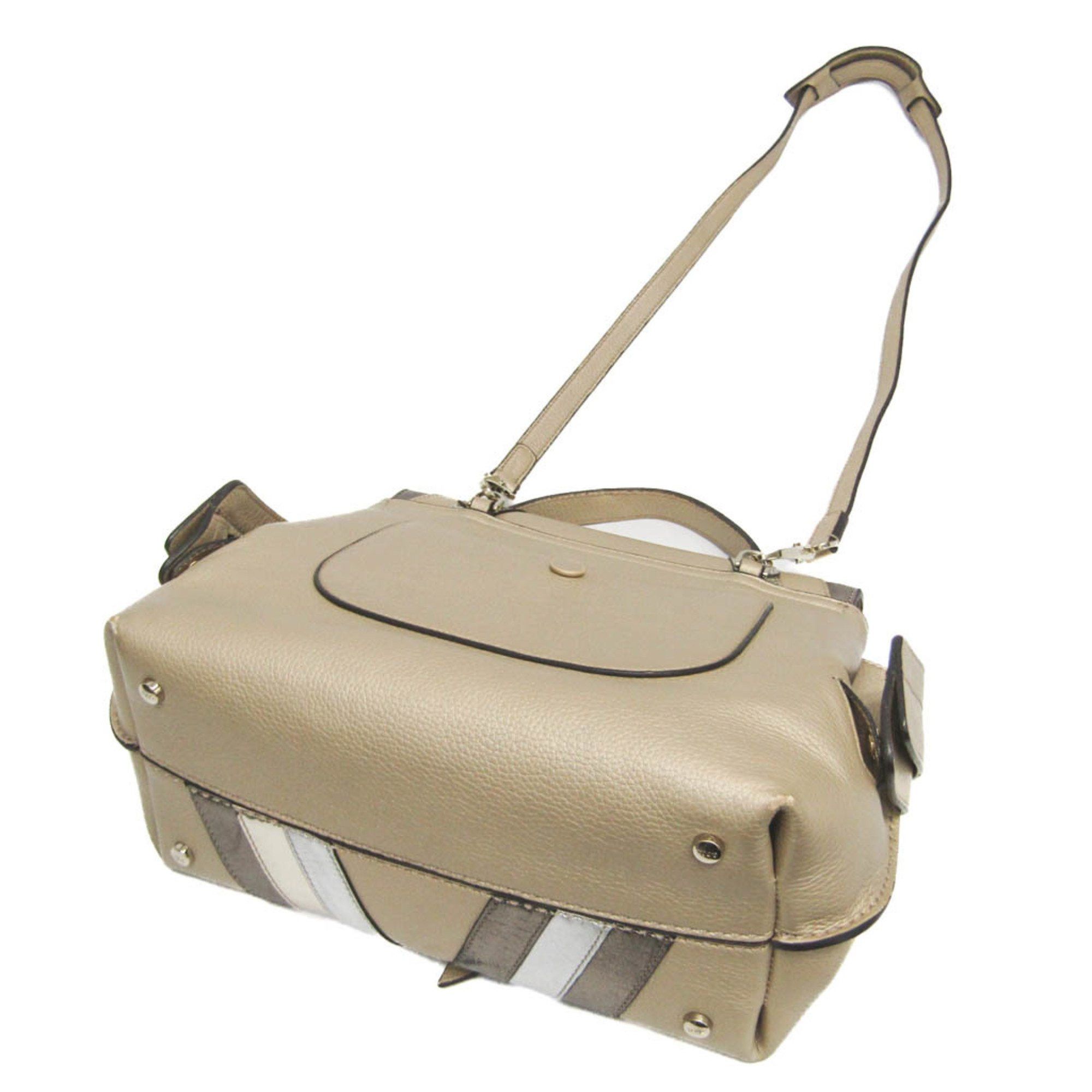 Tod's Tod's WAVE BAG Japan Exclusive Women's Leather Handbag,Shoulder Bag Champagne Gold,Metallic Bronze,Silver Size ONE SIZE - 2 Thumbnail