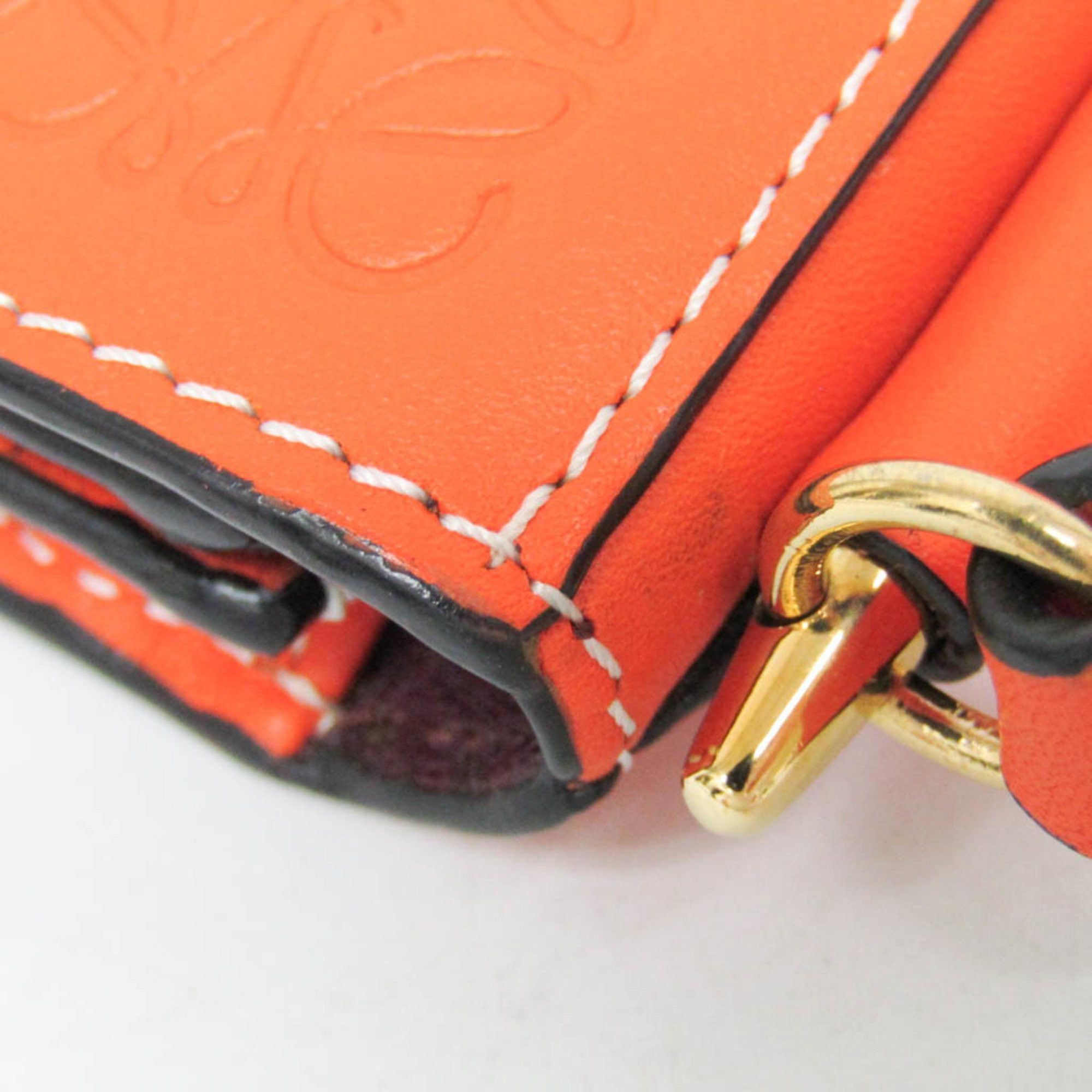 Loewe Loewe Gate Women's Leather Chain/Shoulder Wallet Orange Size ONE SIZE - 10 Thumbnail