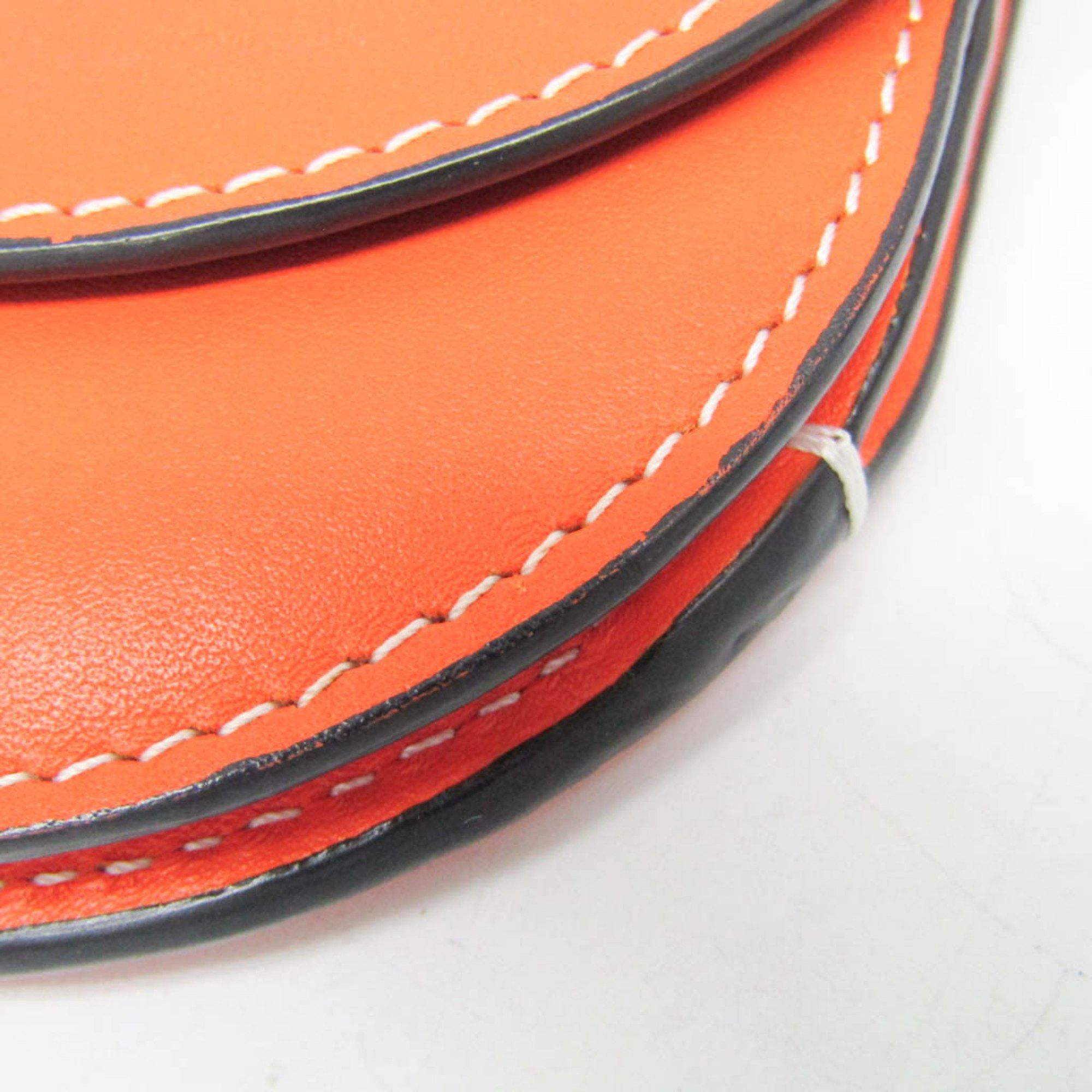 Loewe Loewe Gate Women's Leather Chain/Shoulder Wallet Orange Size ONE SIZE - 6 Thumbnail