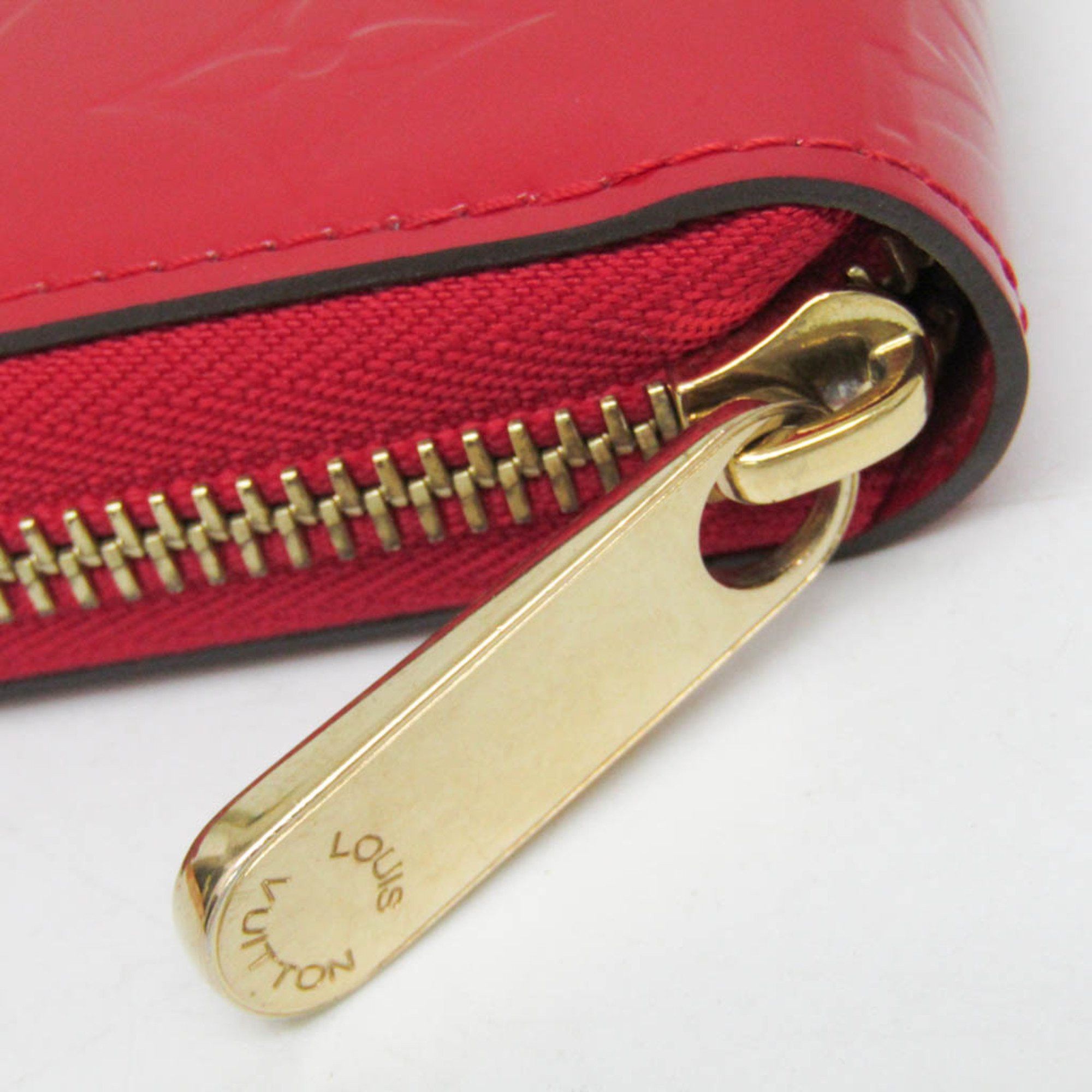 Louis Vuitton Louis Vuitton Monogram Vernis Zippy Wallet M90417 Women's Monogram Vernis Long Wallet (bi-fold) Cerise Size ONE SIZE - 10 Thumbnail