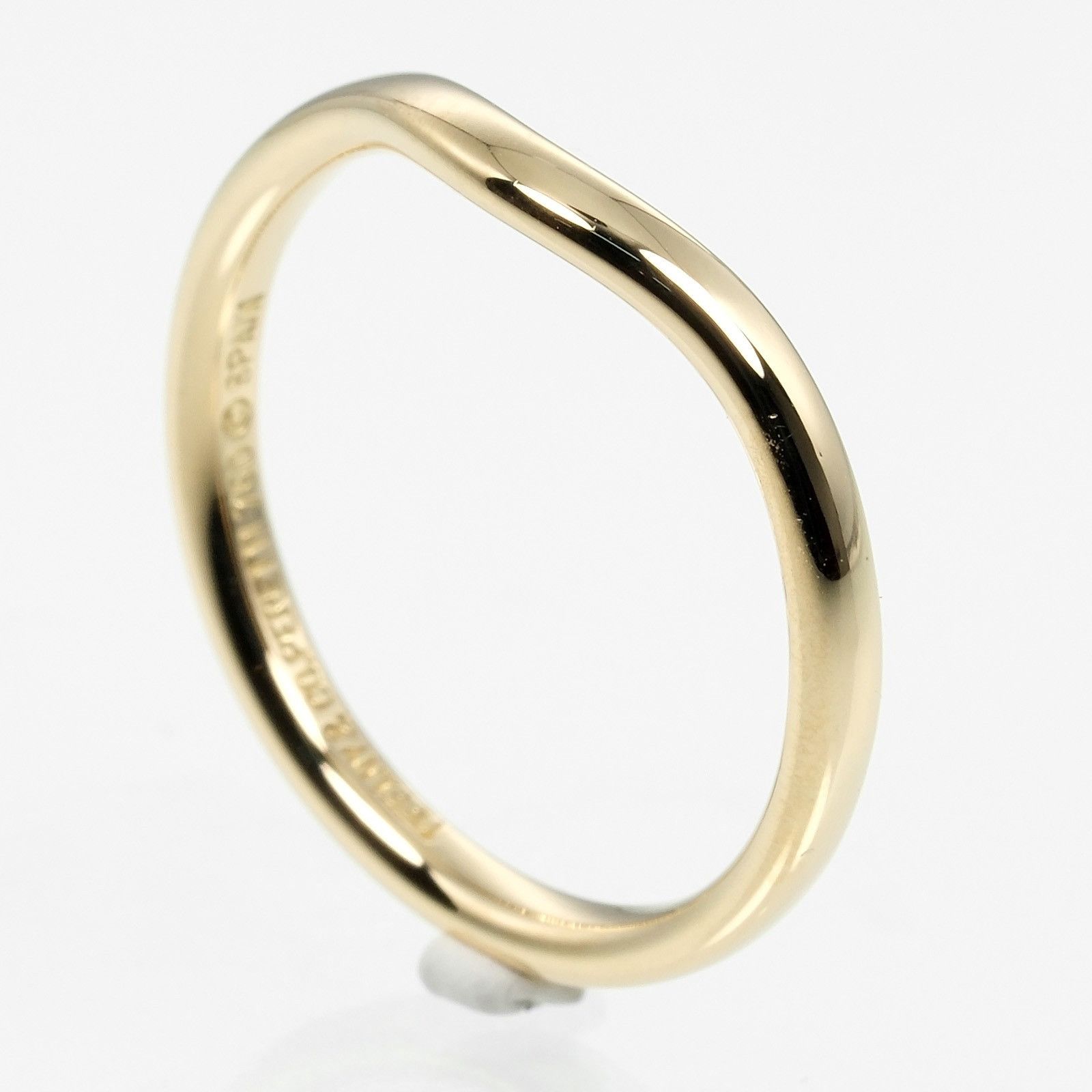 Tiffany & Co. Tiffany & Co Tiffany & Co. Curved Band Au750 Ring Metal Ring Size ONE SIZE - 3 Thumbnail