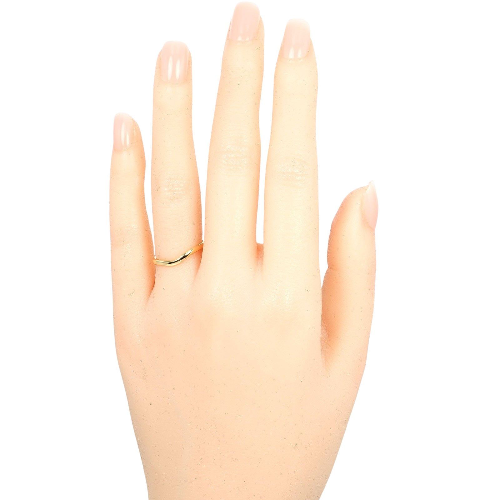 Tiffany & Co. Tiffany & Co Tiffany & Co. Curved Band Au750 Ring Metal Ring Size ONE SIZE - 2 Thumbnail