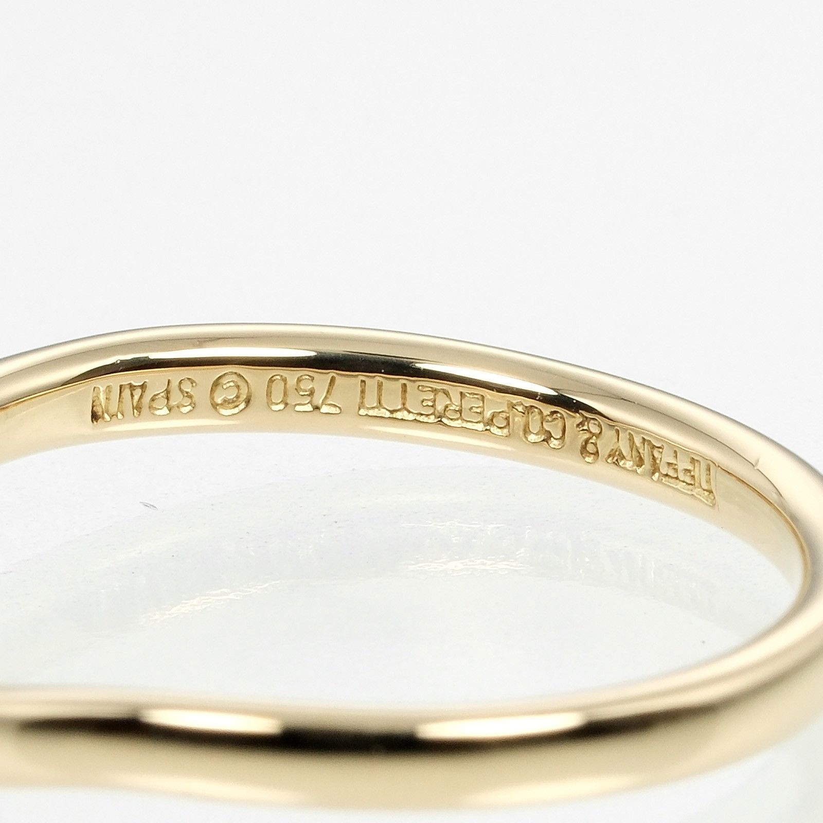 Tiffany & Co. Tiffany & Co Tiffany & Co. Curved Band Au750 Ring Metal Ring Size ONE SIZE - 4 Thumbnail