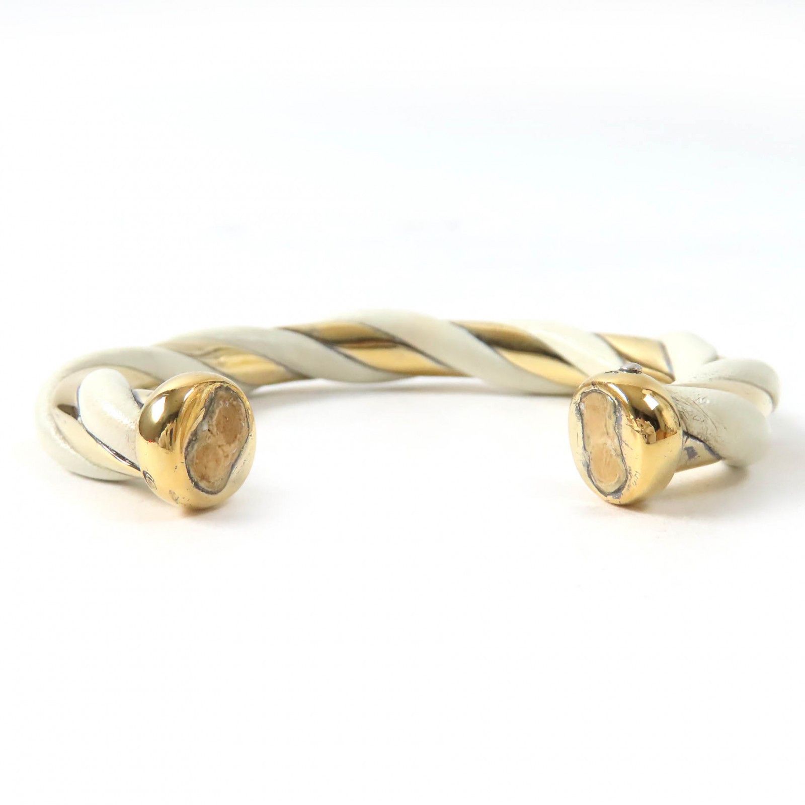 Hermes Hermes Hermes Twist SV925 Leather Bangle Metal Bangle DUTY FREE for USA Size ONE SIZE - 4 Thumbnail