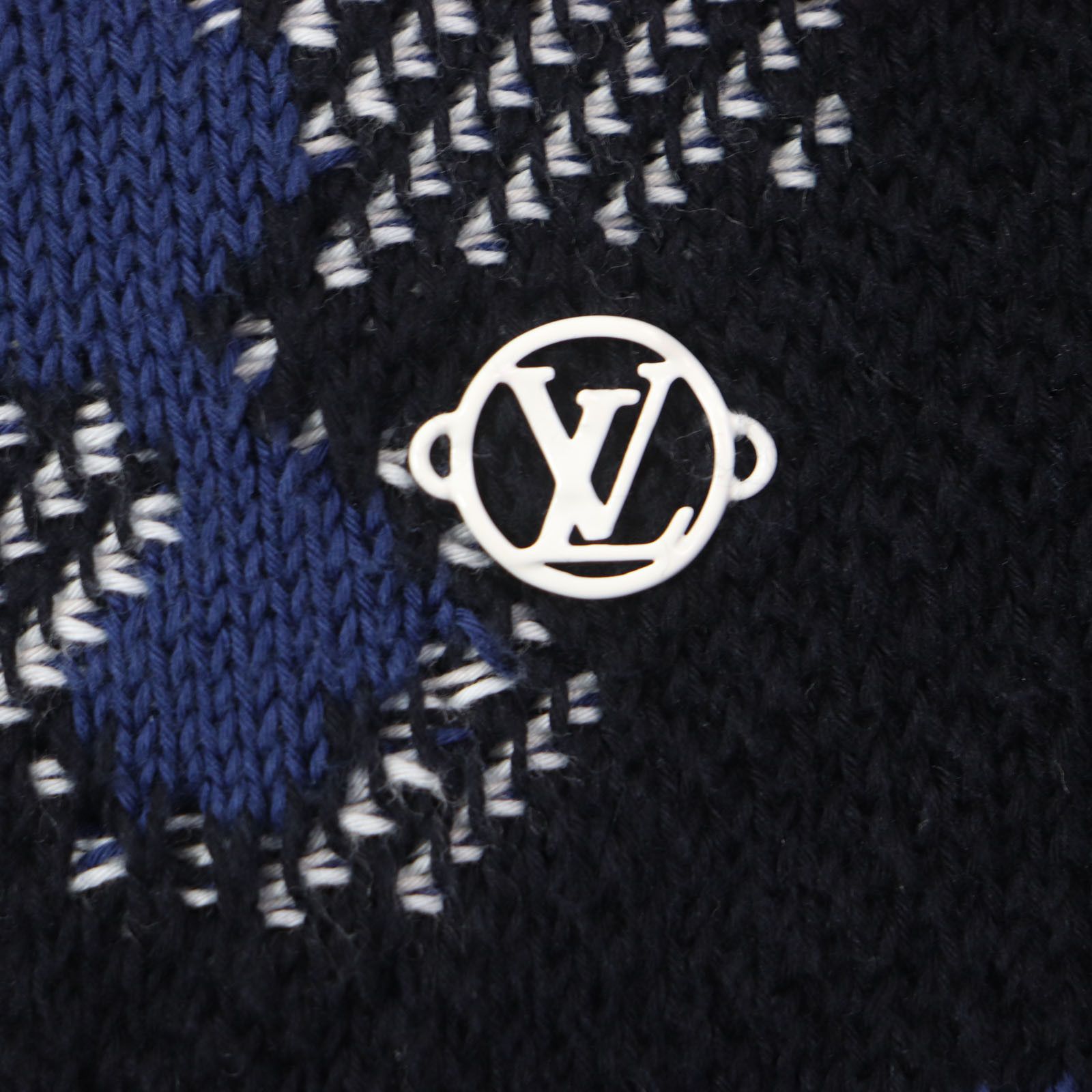 Louis Vuitton Louis Vuitton Louis Vuitton Camo pique jacquard Cotton Knit Sweater Cotton Tops RM201M DUTY FREE for USA Size ONE SIZE - 4 Thumbnail