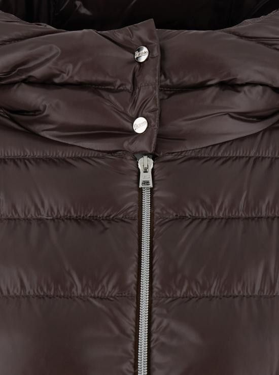 Herno HERNO Women Bubble Jackets PI00124DR12017Z8810 Brown Size S / US 4 / IT 40 - 3 Thumbnail