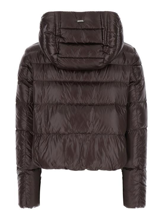 Herno HERNO Women Bubble Jackets PI00124DR12017Z8810 Brown Size S / US 4 / IT 40 - 2 Thumbnail