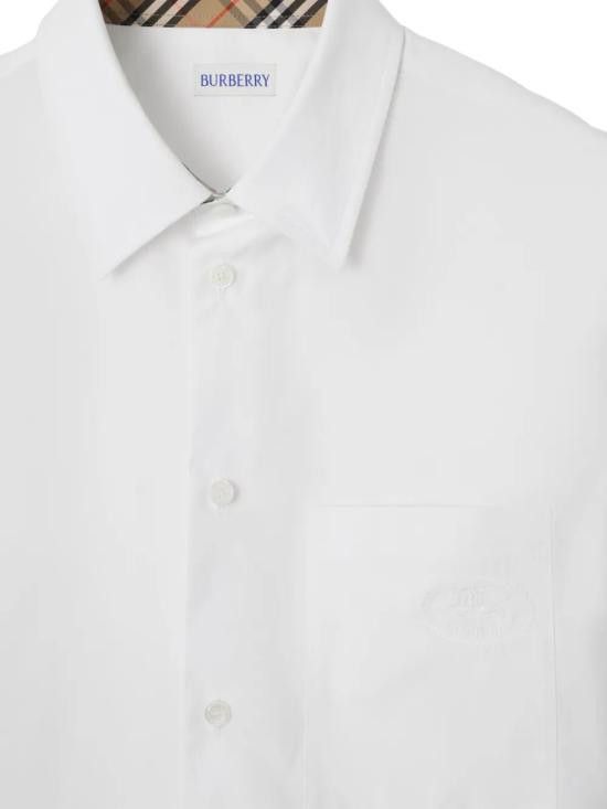 Burberry BURBERRY Men Long Tops 8113135 WHITE Size US L / EU 52-54 / 3 - 5 Thumbnail