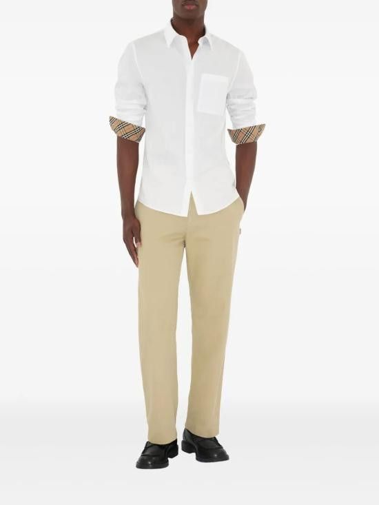 Burberry BURBERRY Men Long Tops 8113135 WHITE Size US L / EU 52-54 / 3 - 2 Thumbnail