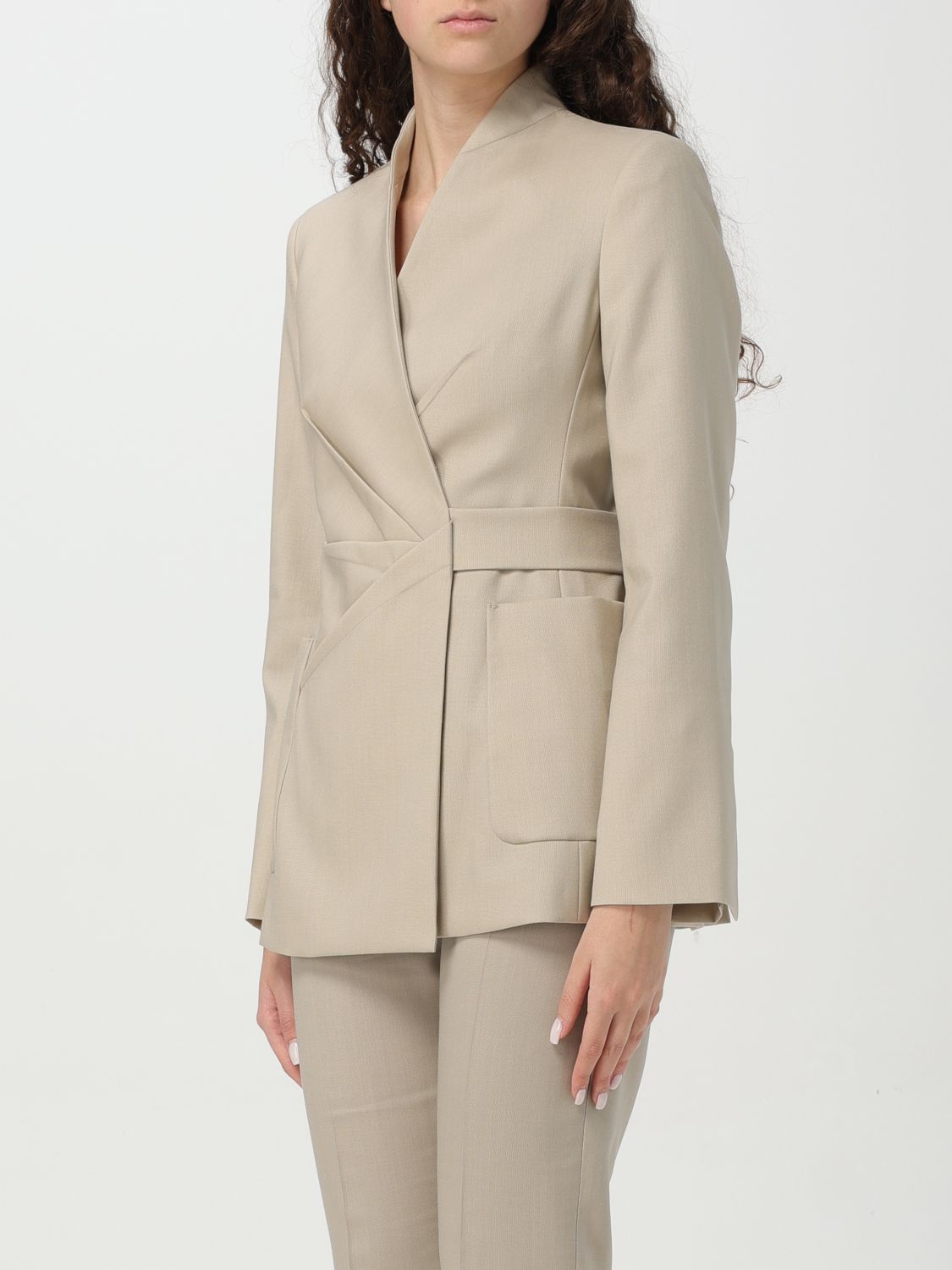 Max Mara Max Mara Blazer Woman Beige | Grailed