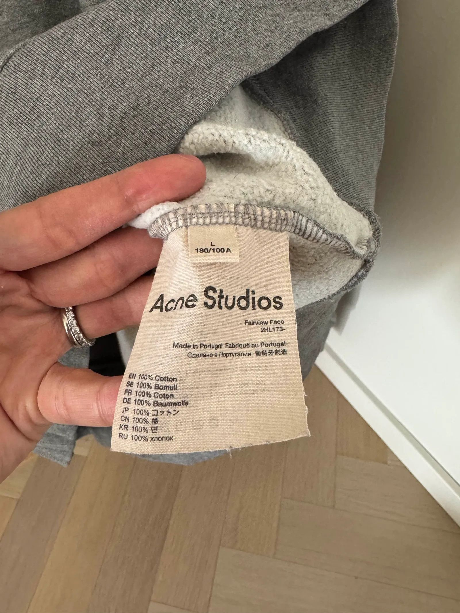 Acne Studios Acne Studios Acne sweatshirt Face Sweatshirt Size US L / EU 52-54 / 3 - 3 Thumbnail