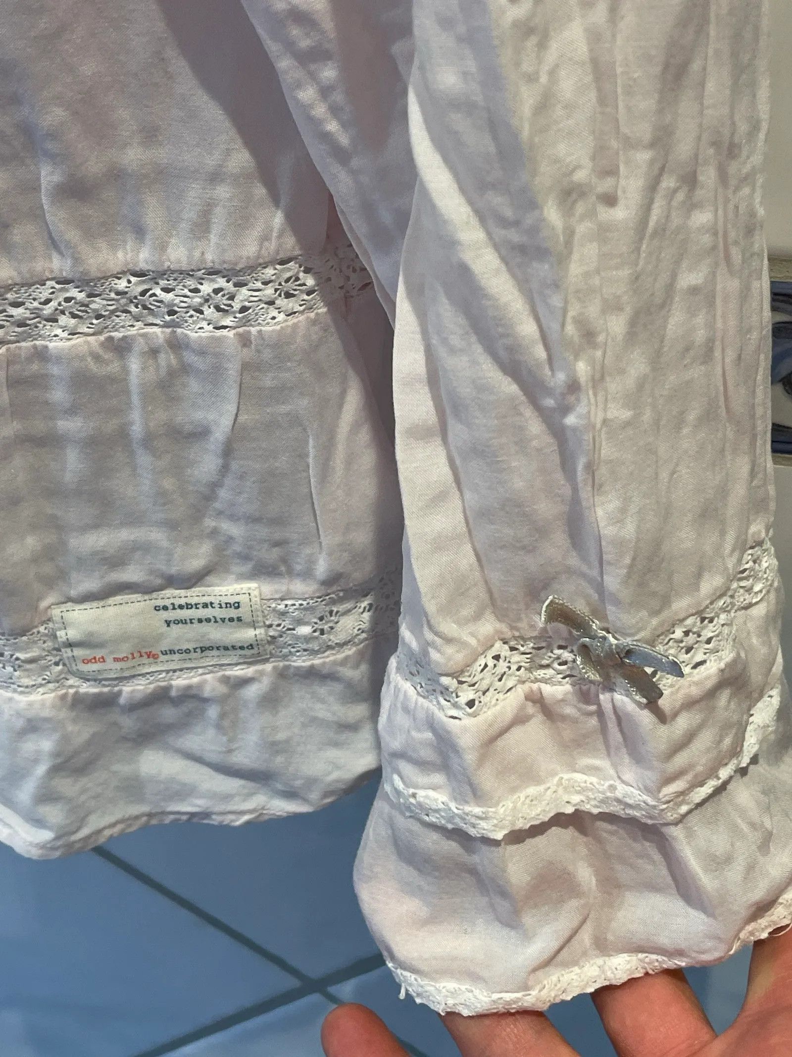 Odd Molly Odd Molly Ljusrosa spetsblus Blouse Size L / US 10 / IT 46 - 4 Thumbnail