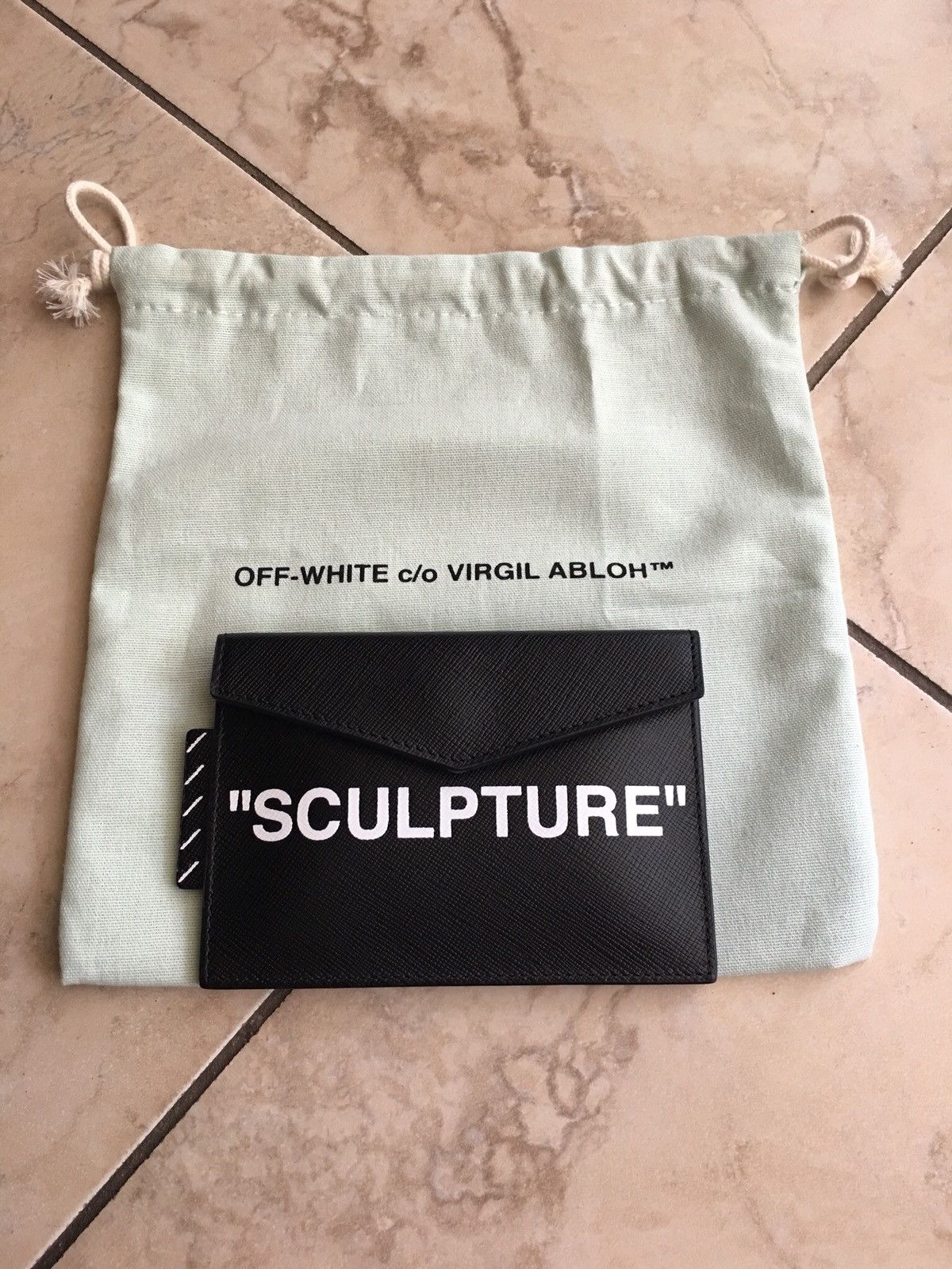 Off white sculpture card holder best sale