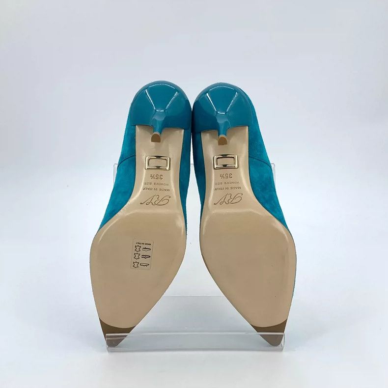 Roger Vivier Roger Vivier Blue Suede High Heels Size US 8 / IT 38 - 5 Thumbnail