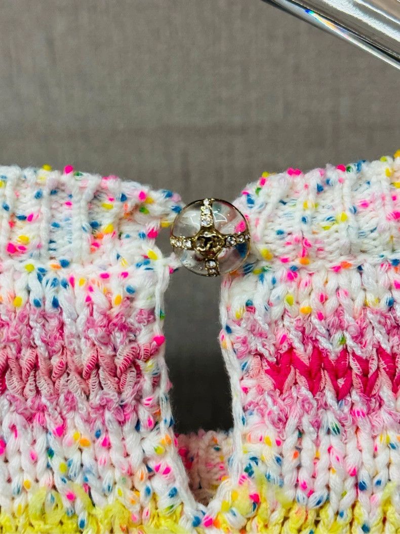 Chanel Chanel Pink Knit Short Sleeve Shirt- DMC Size US M / EU 48-50 / 2 - 4 Thumbnail