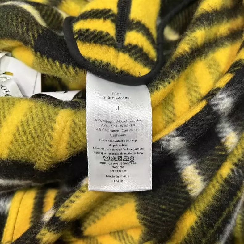 Dior Wool Plaid Cape with Tassels by Dior-yf Size US M / EU 48-50 / 2 - 6 Thumbnail