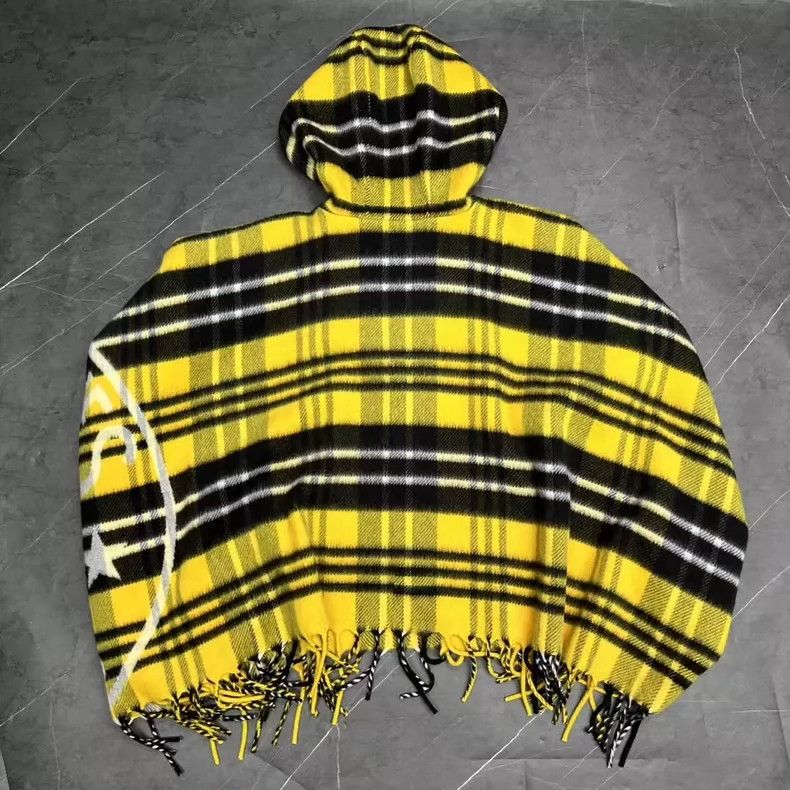 Dior Wool Plaid Cape with Tassels by Dior-yf Size US M / EU 48-50 / 2 - 2 Thumbnail