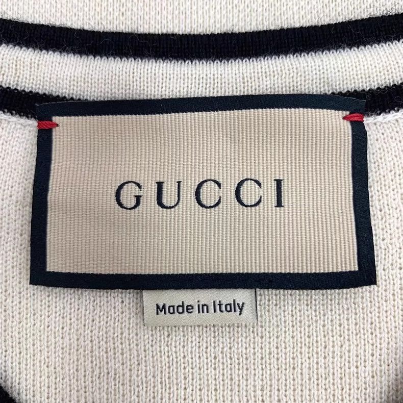 Gucci Gucci Beige Striped Wool Knit Dress- DMC Size US 28 / EU 44 - 5 Thumbnail